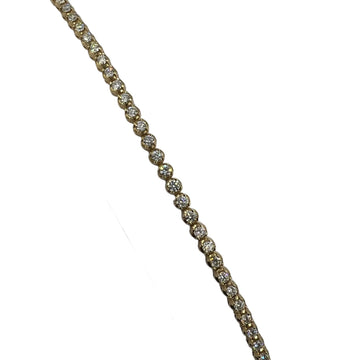 Diamond Yellow Gold Tennis Bracelet 6 1/2 Inches Long - Jacob's Diamond and Estate Jewelry