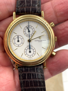 Vacheron Constantin Chrono Automatic Yellow Gold Wristwatch - Jacob's Diamond and Estate Jewelry