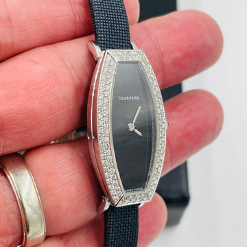 Tourneau Diamond White Gold Ladies Wristwatch - Jacob's Diamond and Estate Jewelry