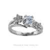 GIA Report Certified F Color 0.85 Carat Diamond Platinum Engagement Ring