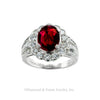 Red 2.04 Carat Ruby Diamond Platinum Ring
