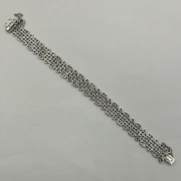 Art Deco Diamond Platinum Bracelet - Jacob's Diamond and Estate Jewelry