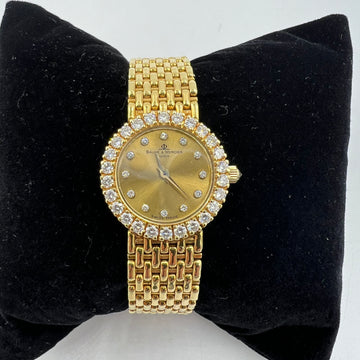 Ladies Baume & Mercier Diamond Yellow Gold Wristwatch - Jacob's Diamond and Estate Jewelry