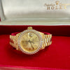 Vintage 1982 Datejust Rolex 6917 with Diamond Bezel 18k Yellow Gold Complete
