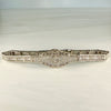 1930's Art Deco Filigree Bracelet made by Esemco 10k White Gold