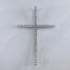 Medium Diamond Cross Pendant 14k White Gold