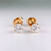 .55ctw Diamond Stud Earrings 14k Yellow Gold