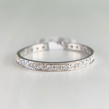 Diamond Eternity Band Ring Platinum - Jacob's Diamond and Estate Jewelry