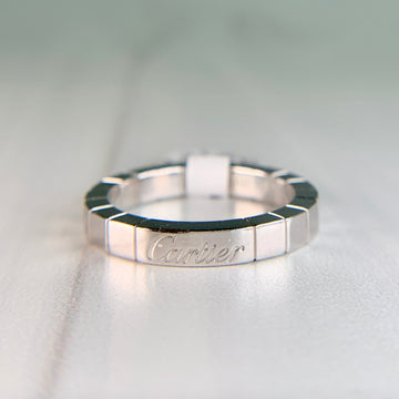 Cartier Lanieres 18k White Gold 3mm Wide Band Ring Size 52-US 6 - Jacob's Diamond and Estate Jewelry