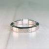 Cartier Lanieres 18k White Gold 3mm Wide Band Ring Size 52-US 6