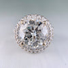 6.27 Carat Diamond Engagement Ring 14k White Gold