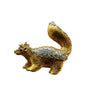 Skunk Diamond Yellow Gold Brooch Circa 1970s