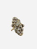 Vintage Diamond Yellow Gold Elongated Cluster Ring Circa 1970s