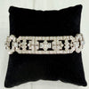 Art Deco Old Cut Diamond Statement Bracelet Platinum