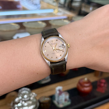 Vintage Rolex Zephyr Oyster Date 35mm Watch - Jacob's Diamond and Estate Jewelry