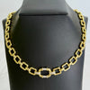 1970's Cartier Diamond Necklace 18k Yellow Gold