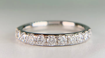 Estate Platinum Diamond Band Ring .70ctw