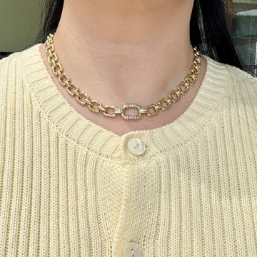 1970's Cartier Diamond Necklace 18k Yellow Gold - Jacob's Diamond and Estate Jewelry