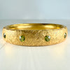 Antique 1905 Art Nouveau Riker Brothers Peridot Arm Bracelet 14k Yellow Gold