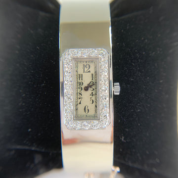 1930's Art Deco Audemars Piguet Transitional Diamond Bangle Watch 14k/Platinum - Jacob's Diamond and Estate Jewelry