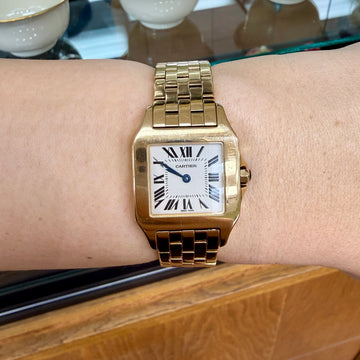 Cartier Santos Demoiselle 18k Gold Watch - Jacob's Diamond and Estate Jewelry