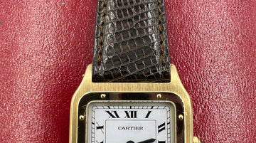 Cartier 1970s Santos Dumont 18k Yellow Gold Wristwatch