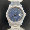 Vintage Rolex 1501 Oyster Perpetual Date 34mm Rare Mosaic Blue Dial Collectable