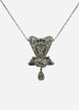 Art Deco Diamond Platinum Pendant Necklace Circa 1925