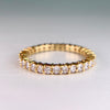 Estate Diamond Eternity Band 18k Yellow Gold