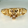 Antique 1905 Art Nouveau Griffin Bracelet 14k Yellow Gold