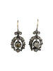 Georgian Rose Cut Diamond Drop Earrings Circa 1810