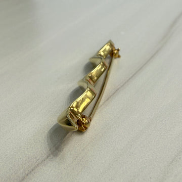 Tiffany & Co. Paloma Picasso Single Wave Brooch 18k Yellow Gold - Jacob's Diamond and Estate Jewelry