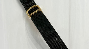 Cartier Deployment Buckle and Band Leather/18k Yellow Gold