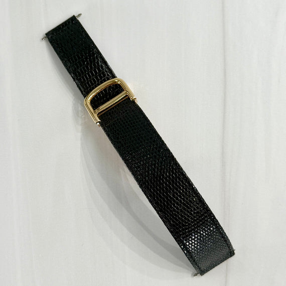 Cartier Deployment Buckle and Band Leather/18k Yellow Gold - Jacob's Diamond and Estate Jewelry