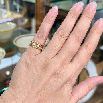 Tiffany & Co. Paloma Picasso Loving Hearts Diamond Ring 18k Yellow Gold - Jacob's Diamond and Estate Jewelry