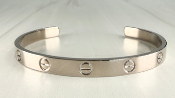 Cartier Love Cuff Bracelet 18k White Gold