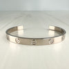Cartier Love Cuff Bracelet 18k White Gold Size 18
