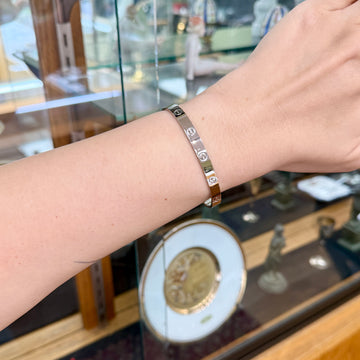 Cartier Love Cuff Bracelet 18k White Gold - Jacob's Diamond and Estate Jewelry