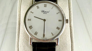 Vintage Chopard Rhonde Men's 33mm Classique Homme 18k white gold