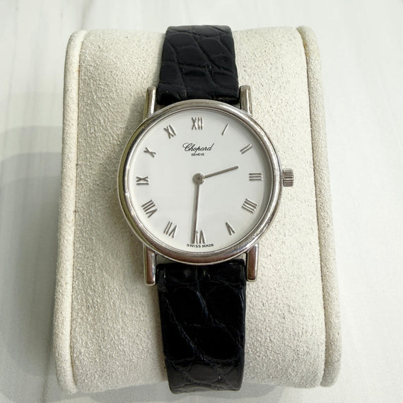 Classic Chopard 18k White Gold 26.5mm Watch with Papers