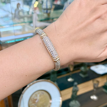 Alwand Vahan 8mm Diamond Bracelet 14k/Sterling Silver - Jacob's Diamond and Estate Jewelry