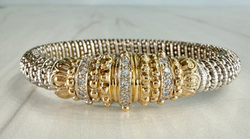 Alwand Vahan 8mm Diamond Bracelet 14k/Sterling Silver