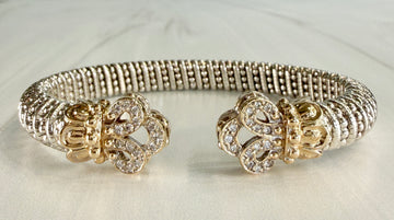 Alwand Vahan Diamond Cuff Bracelet 14k Gold/Sterling Silver