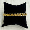 1980's Unoaerre Gold Link Bracelet 14k Yellow Gold