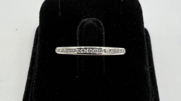 1950s Diamond Platinum Eternity Band Size 6