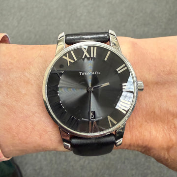 Tiffany Atlas Stainless Steel Wristwatch