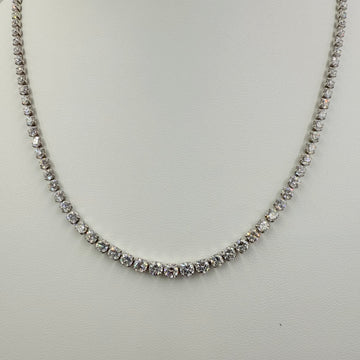 10.03 Carats Diamond Riviera Platinum Necklace