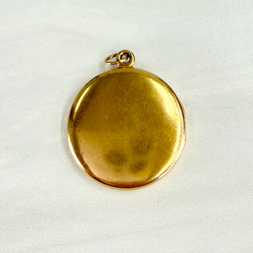 Antique 1900 Diamond Horse Locket Pendant 14k Yellow Gold - Jacob's Diamond and Estate Jewelry