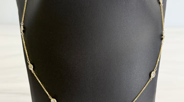 18" Diamonds by the Yard Necklace 14k Yellow Gold