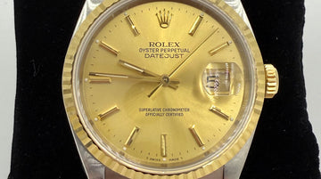 Rolex Datejust 36mm Steel And 18k Yellow Gold Wristwatch